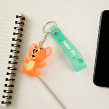Cute Cartoon Silicone 3D Key Chain with Metal Hook & Strap (Pack of 1 / Mix Design)
